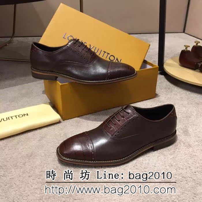 路易威登LV 頂級品質 2019春款專櫃同步發售 男士牛皮鞋 8FX2057